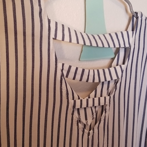 Maurices blue and white striped top - Picture 3 of 3
